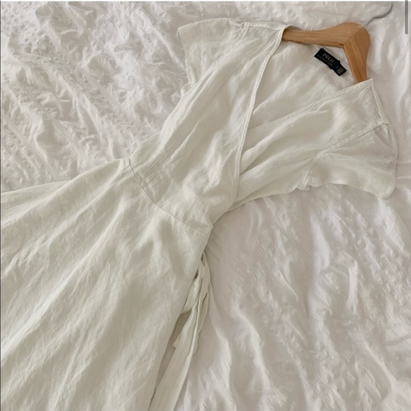 New Ralph Lauren Maxi White Linen Long Dress - Picture 3 of 13